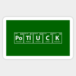 Potluck (Po-Tl-U-C-K) Periodic Elements Spelling Sticker